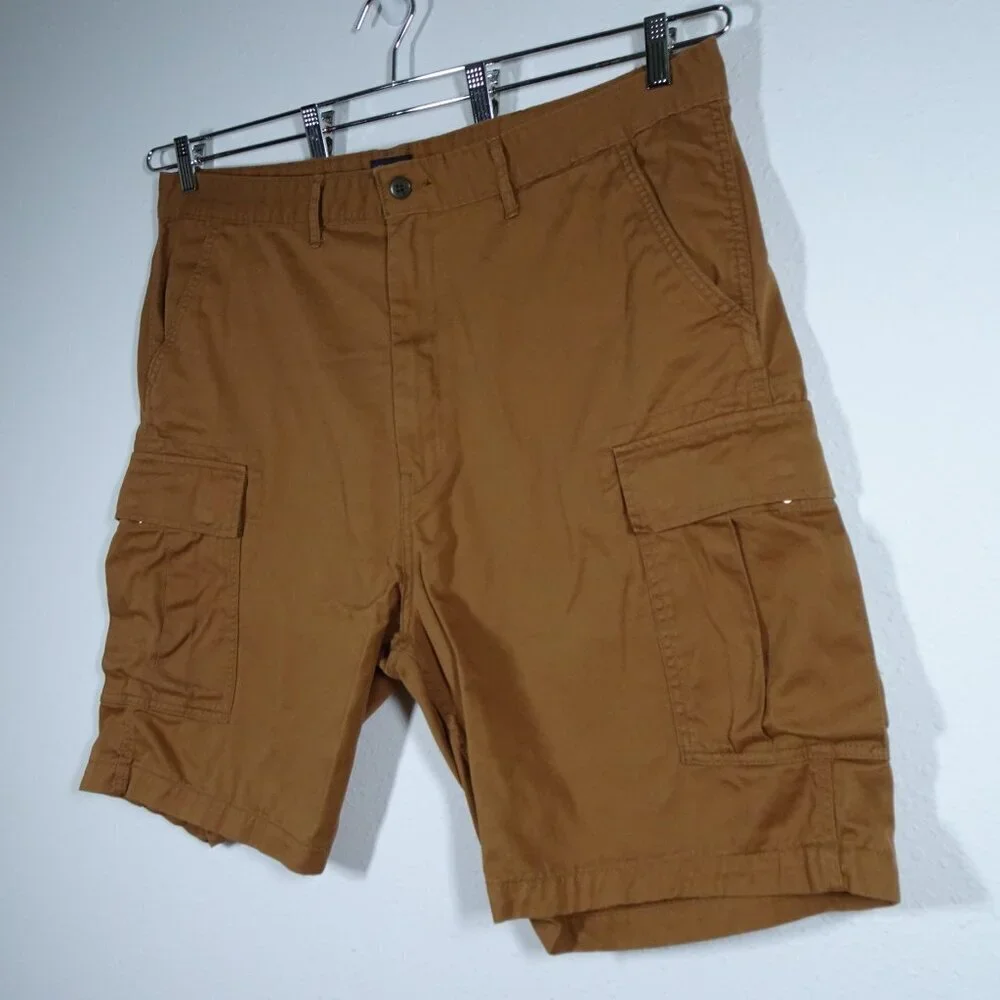 Levi's Cargo Shorts Men's Size 42 Brown Twill Loose Fit